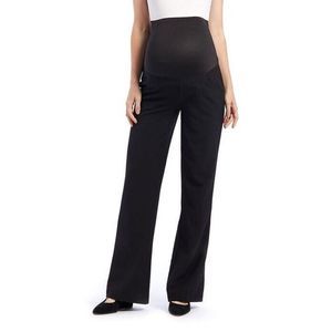 Times 2 Black Over Belly Career Maternity Bootcut Pants Plus Too Size 1X